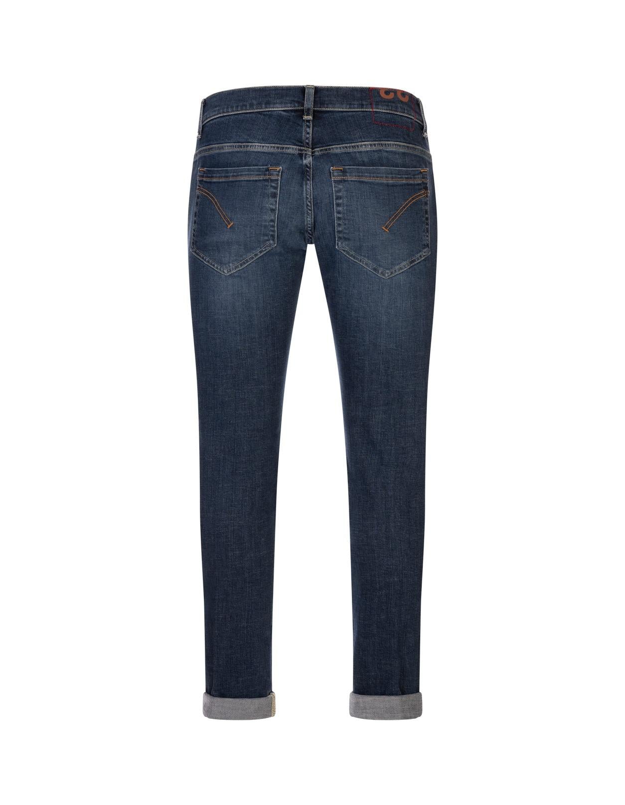 Jeans George Skinny In Denim Stretch Responsabile Blu Scuro UP232-DSK316U-J12 800 DONDUP