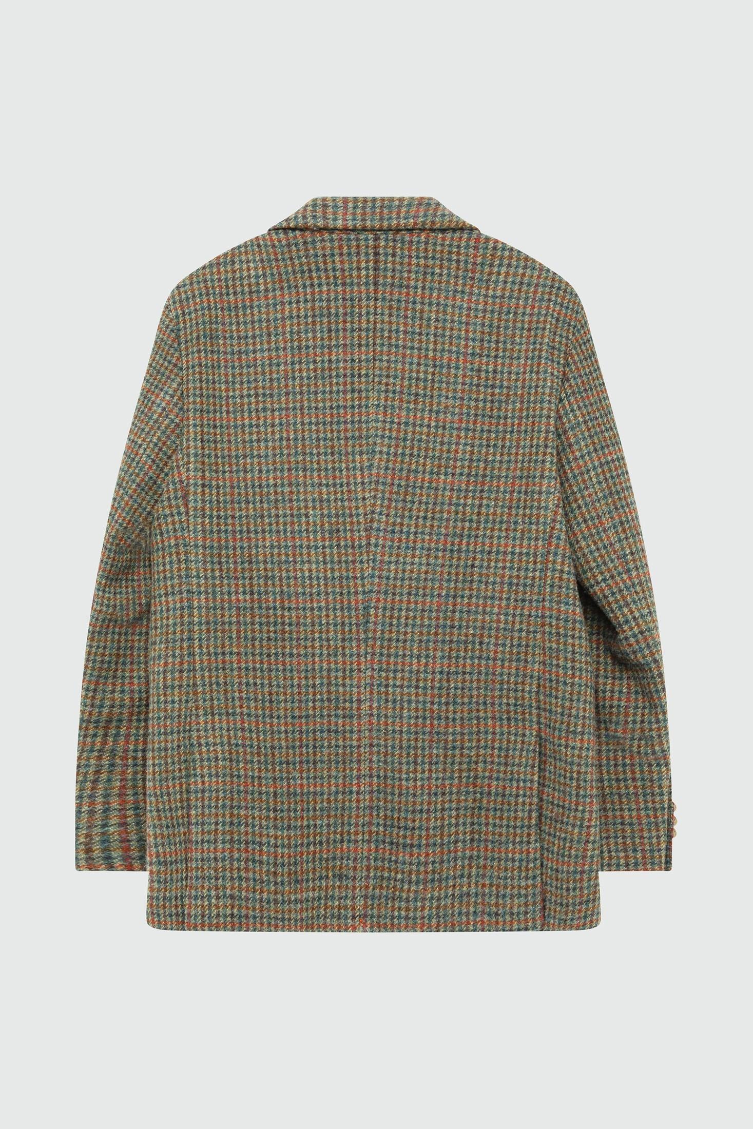BLAZER DOPPIOPETTO IN LANA PIED DE POULE RND391CN58XXXX RUSTIC/GREEN ROY ROGER'S