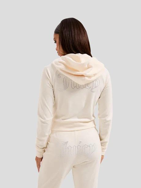 JUICY COUTURE<BR/>W MADISON OUTLINE HOODIE BIANCA VIJH70698WPF J23 JUICY COUTURE