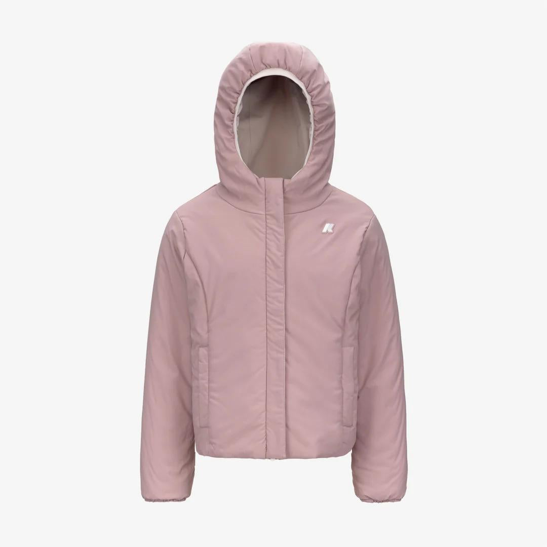 . LILY ST WARM REVERSIBLE<BR/>ROSE HUSHED-ROSE PINKISH K71339W B2K K-WAY