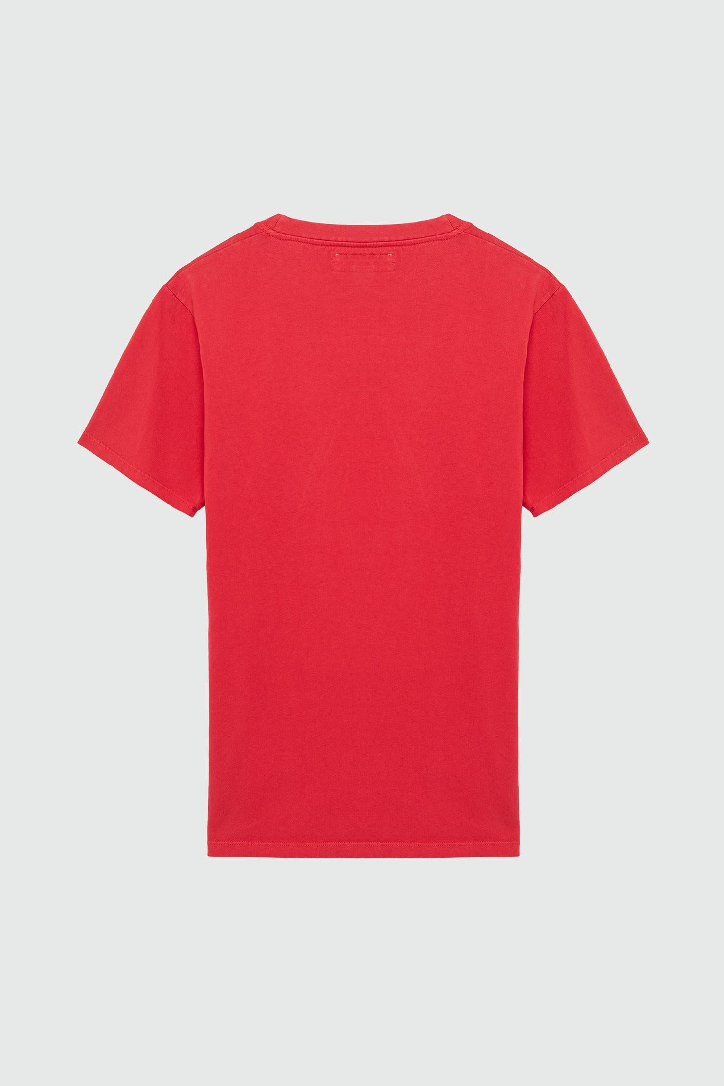 T-SHIRT ROY ROGER'S POCKET IN JERSEY CORAL