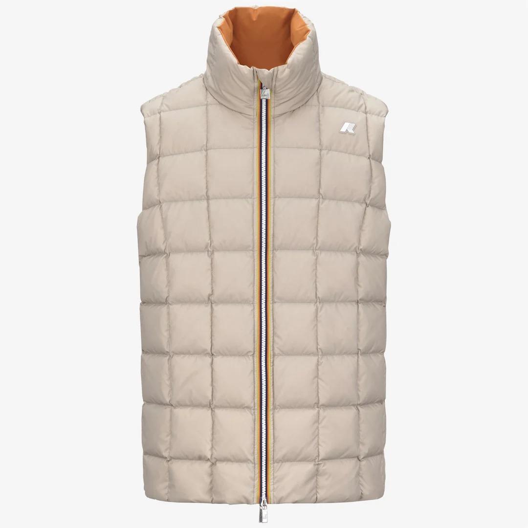 VALEN ST THERMO REVERSIBLE<BR/>ORANGE ADOBE-BEIGE CASHMERE K4131IW B28 K-WAY