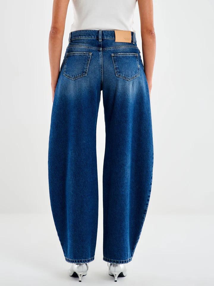 Jeans Denise Ampio con Catena DF5106 DENIM BLU VICOLO