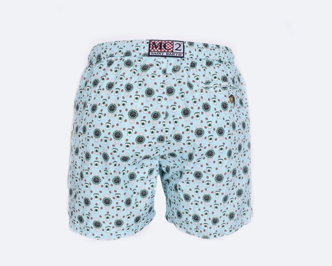 Costume bagno Mc2 Saint Barth watch starducks celeste LIG0003 01762H MC2 SAINT BARTH