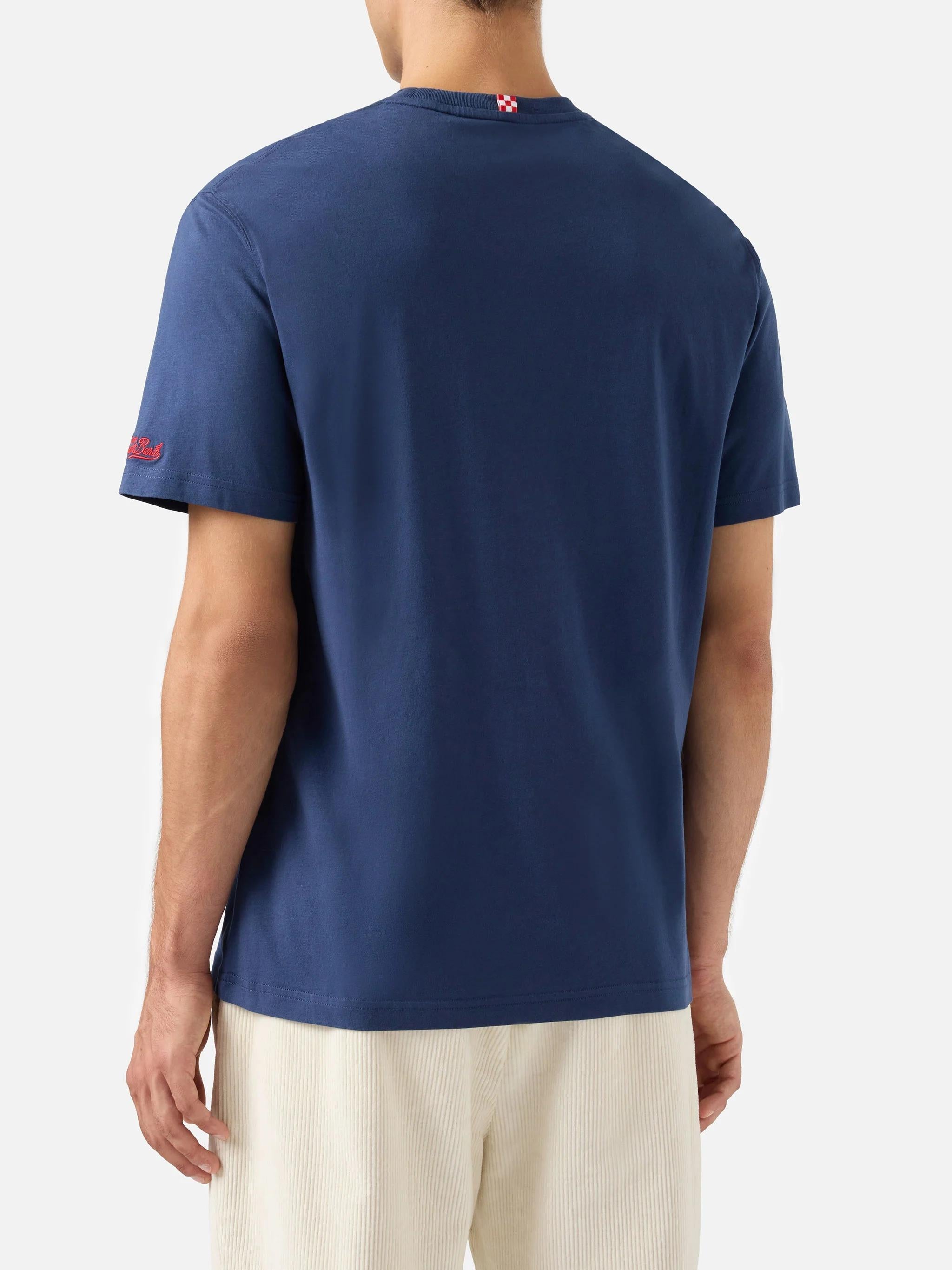T-shirt Arnott Warm in cotone invernale con stampa flock locandina film | VACANZE DI NATALE SPECIAL EDITION ARN0004 03033I MC2 SAINT BARTH