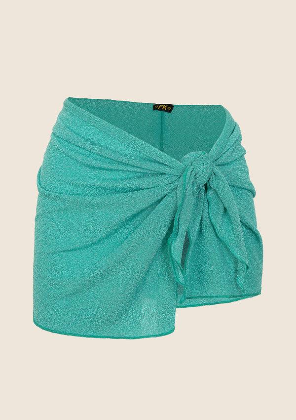Pareo Donna F**K Verde acqua 0938-AQ
