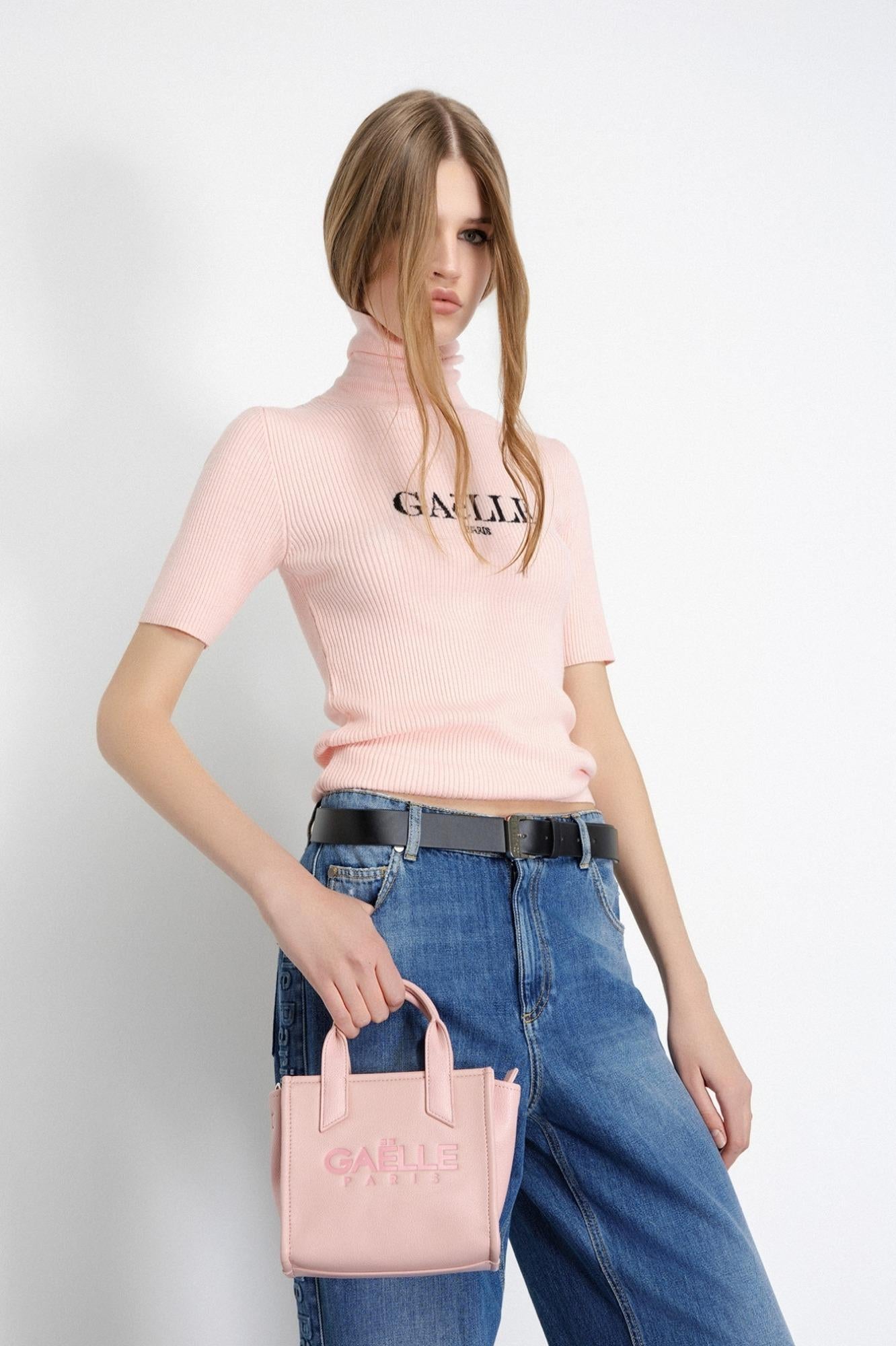 Mini Shopper Maxilogo Bottalato Rosa Cipria - Gaëlle Paris GAACW02352-MTTW0002 RO02 GAELLE