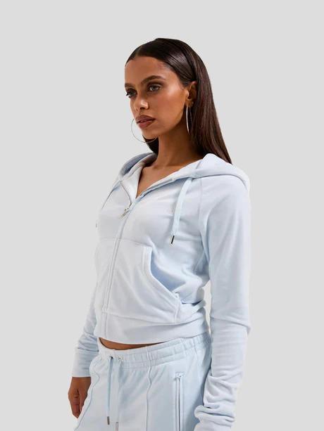 JUICY COUTURE<BR/>W MADISON OUTLINE HOODIE CELESTE VIJH70698WPF J11 JUICY COUTURE