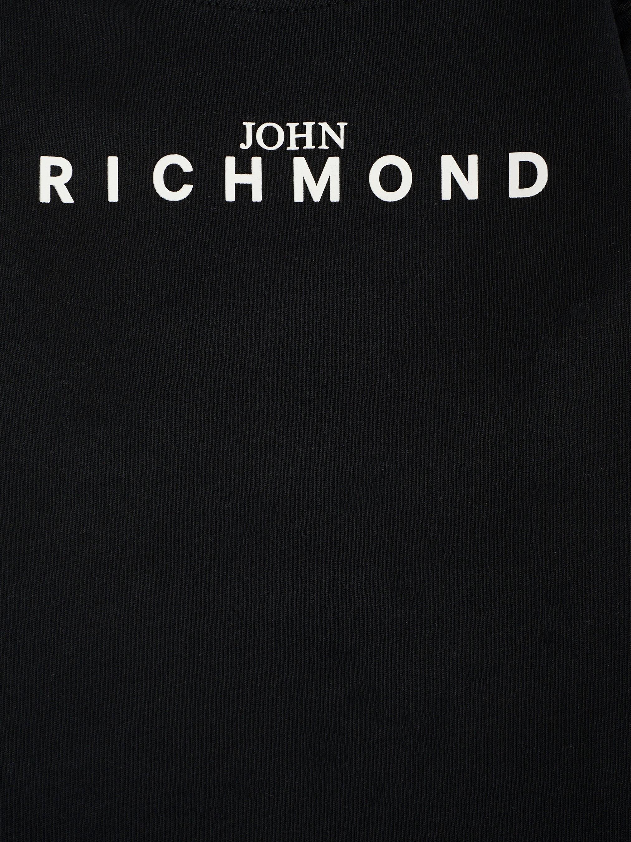 John Richmond T-shirt nera per neonati con logo RIA25012TS BLACK Richmond kids