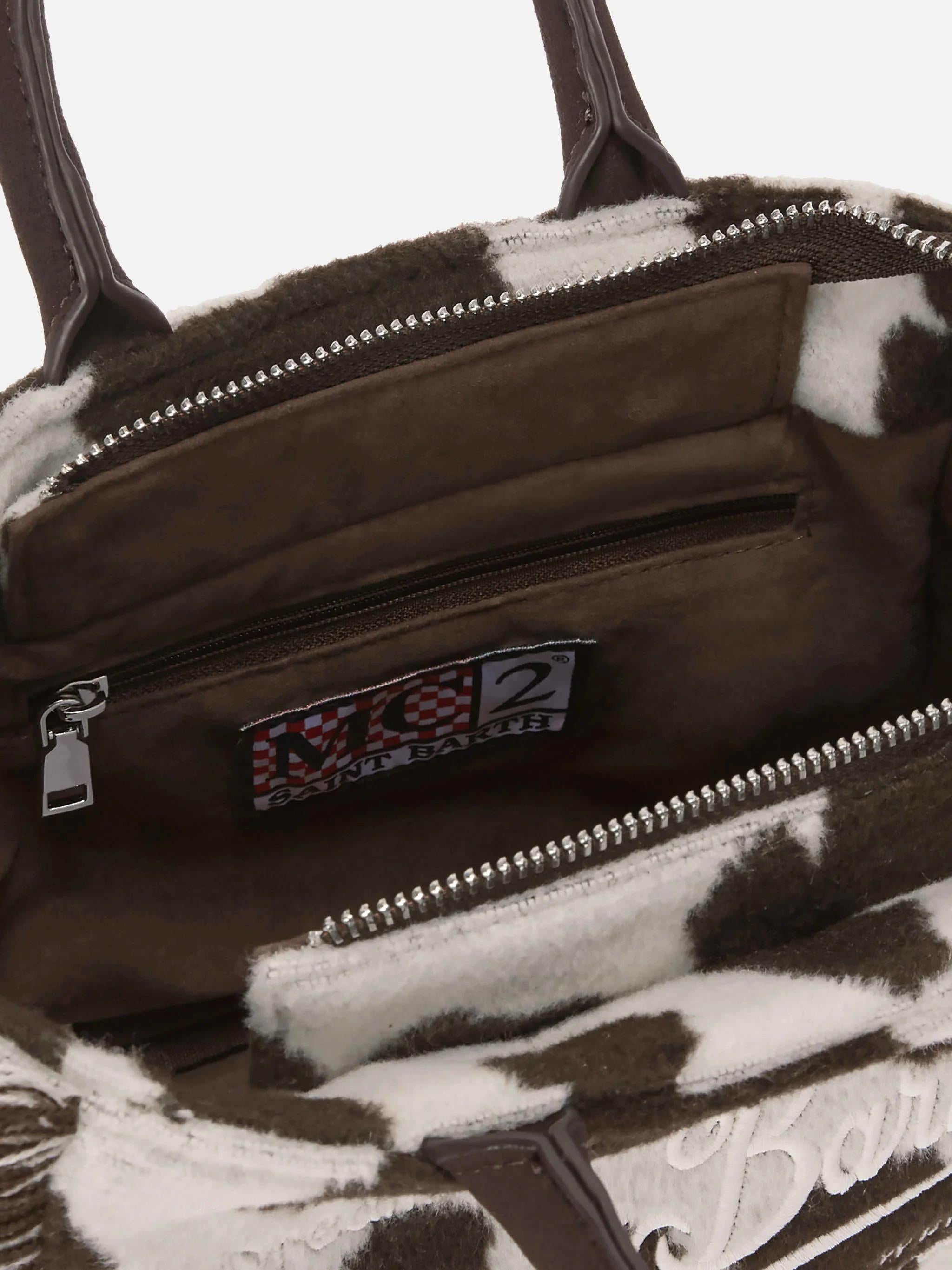 Borsa a mano Vanity Mini Felt in misto lana muccata VAMI024 01434I MC2 SAINT BARTH