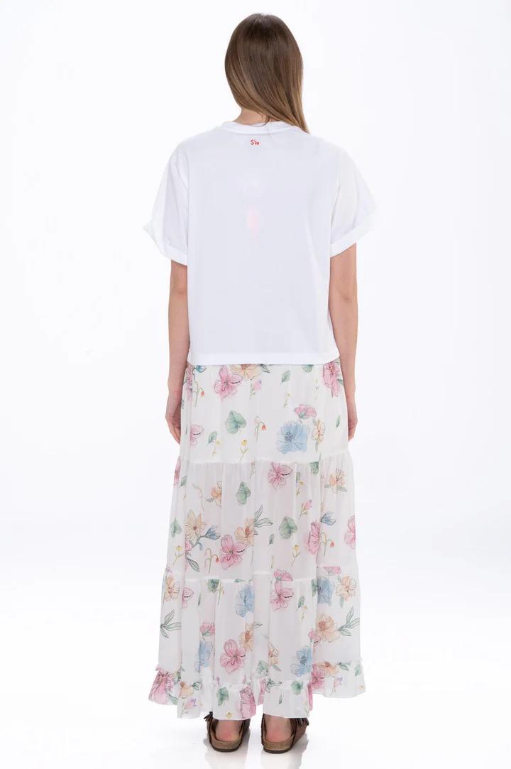 Abito white t-shirt long dress Since're Paris BS1 0017 SINCE'RE PARIS