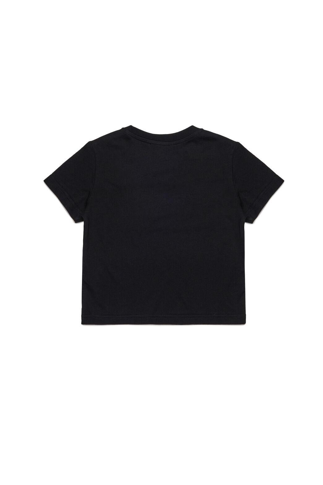 T-shirt diesel bambina tsequinsg nera J02371-KYAUN K900 DIESEL