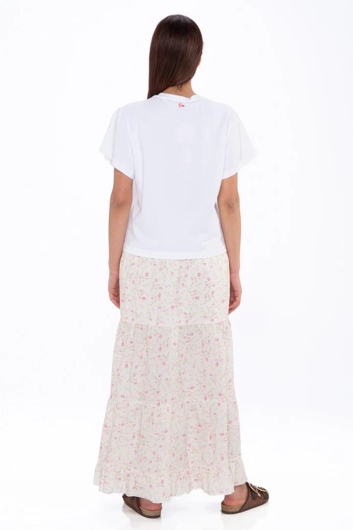 Abito white t-shirt long dress Since're Paris BS3 0024 SINCE'RE PARIS