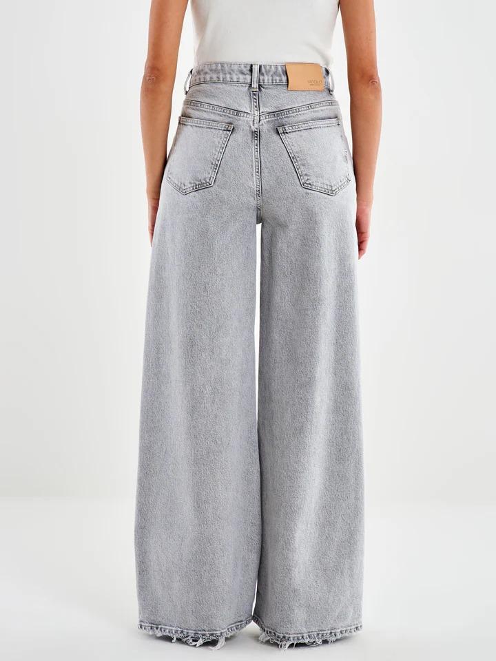 Jeans Icon Lexie con Catena grigio<BR/> DF5127 GRIGIO VICOLO