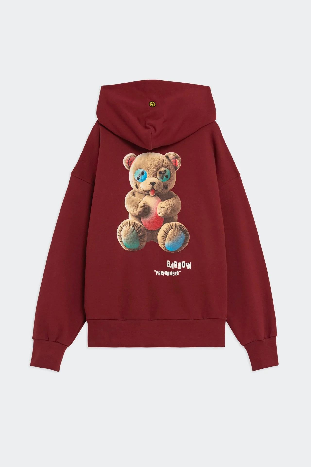 Barrow Hoodie unisex bordeaux F5BWUAHS047 177 BARROW