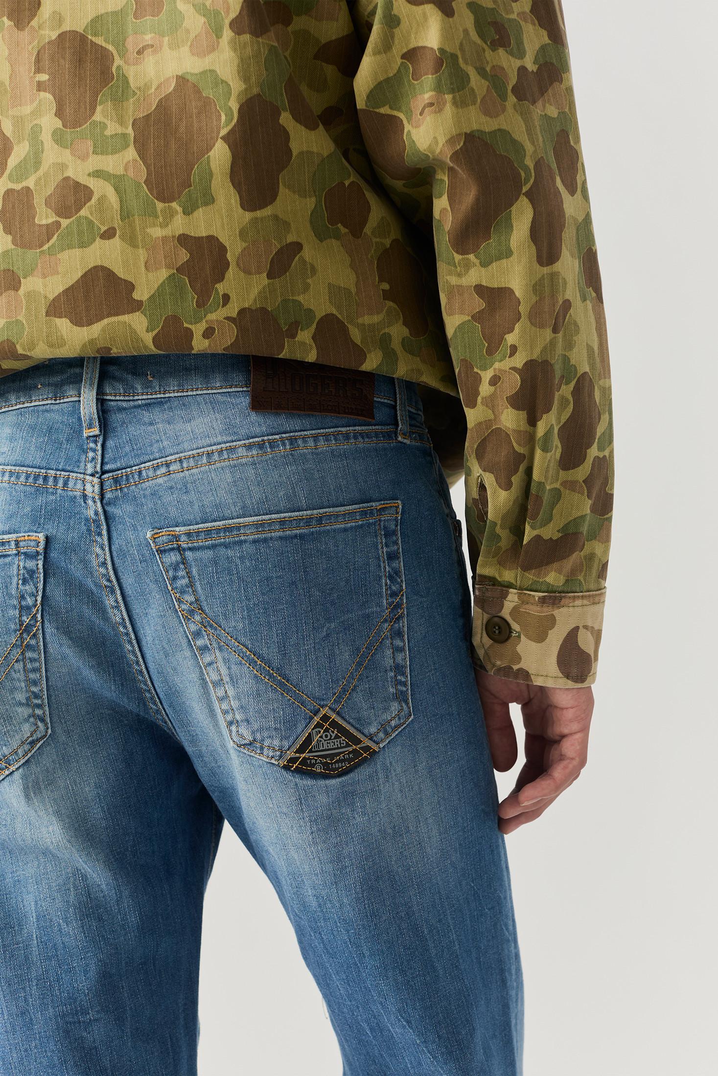 517 Man Denim Elast.April Denim RRU075D5982617 C0999 ROY ROGER'S
