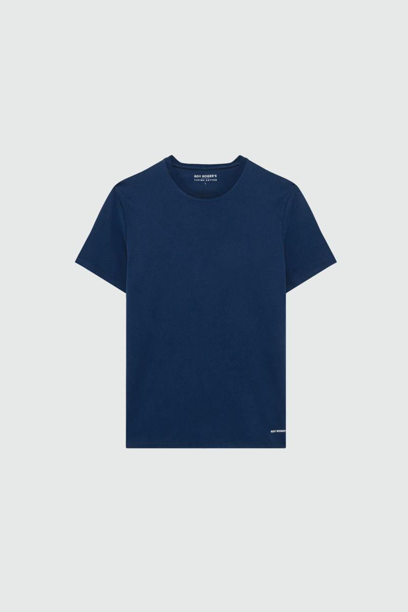 T-Shirt Supima Jersey Blu RRU90157CG060569 C0048 ROY ROGER'S