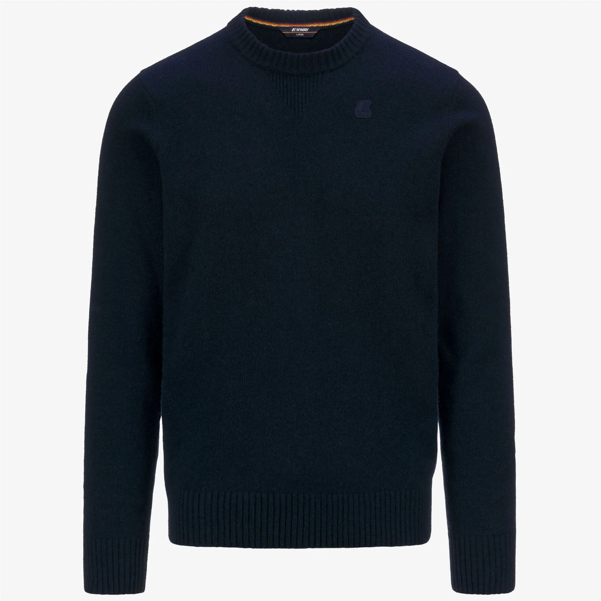 k way sebastian lambswool blue depht maglione uomo misto lana maglia k2112pw k89