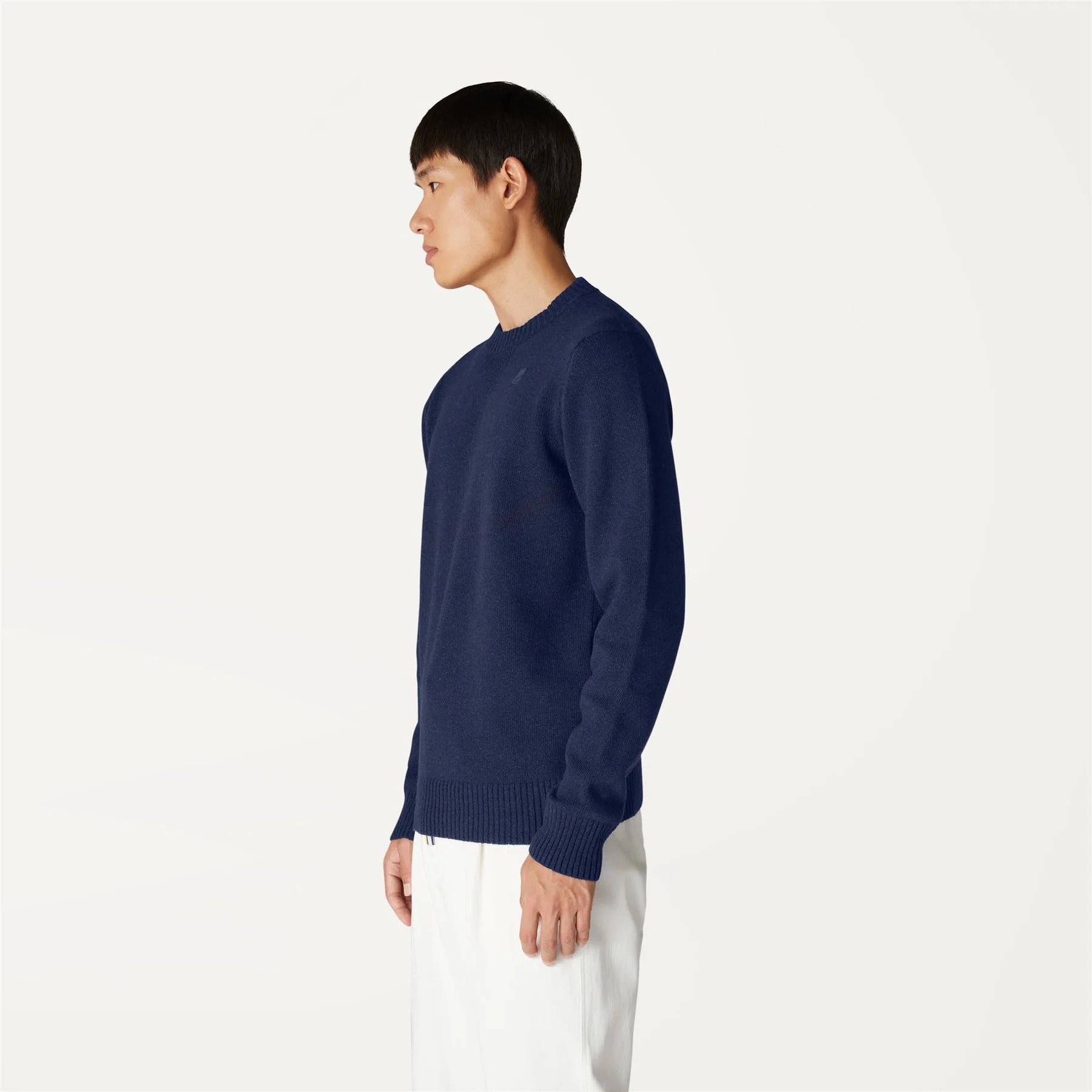 k way sebastian lambswool blue depht maglione uomo misto lana maglia k2112pw k89
