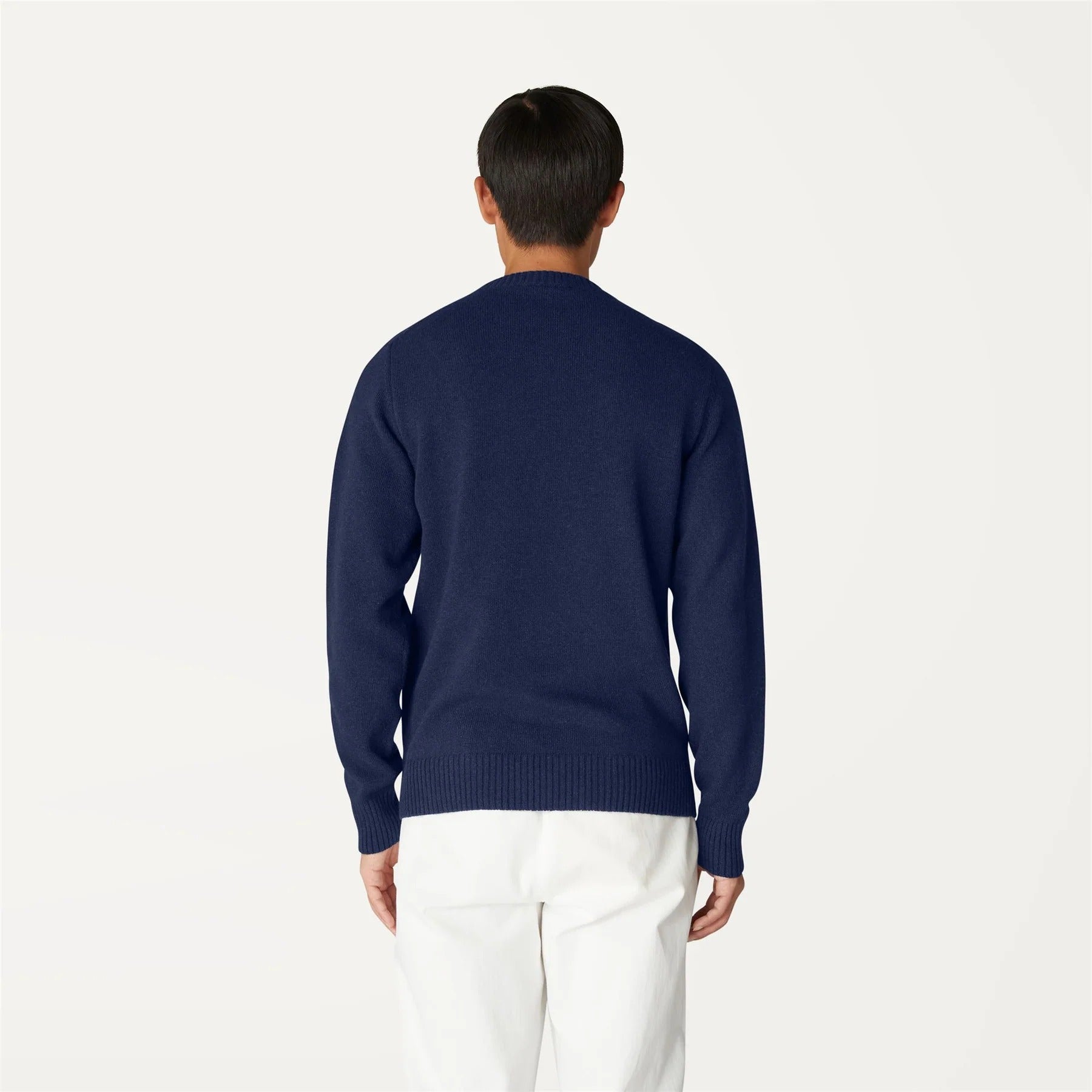 k way sebastian lambswool blue depht maglione uomo misto lana maglia k2112pw k89