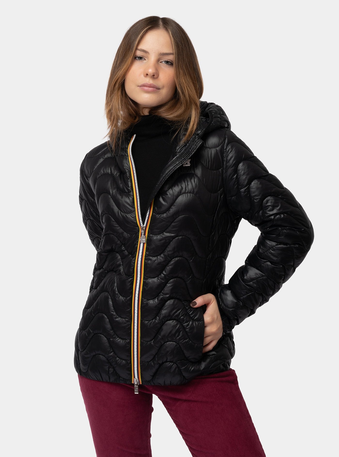 k way lily eco warm black pure giubbino k5126iw usy