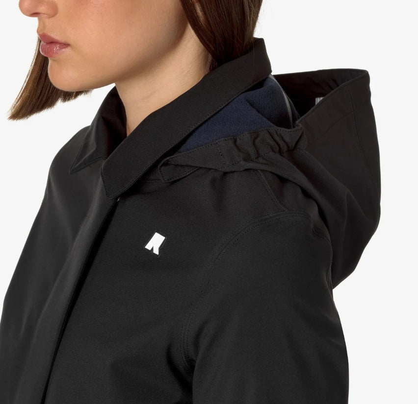 k way mathy bonded black pure blue depht giubbino k2148bw a3c