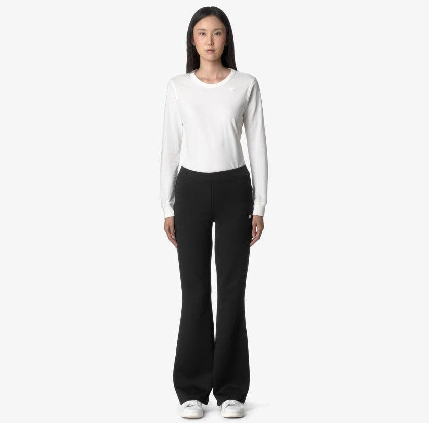 k way jenny light spacer black pure pantaloni k2123nw usy