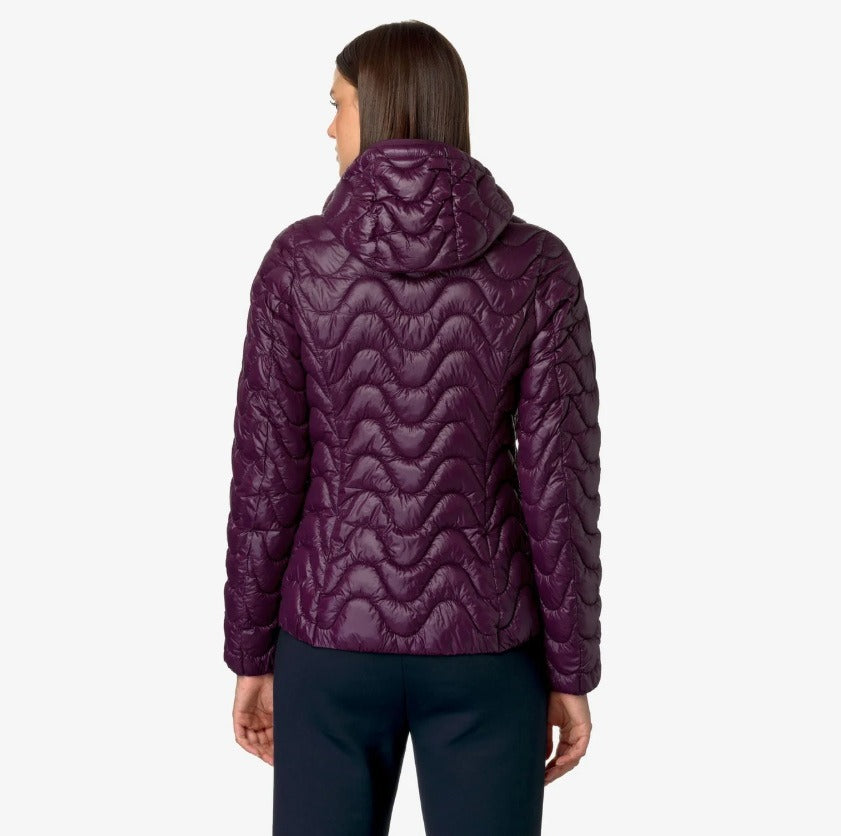 k way lily eco warm violet dk purple giubbino k5126iw xb4