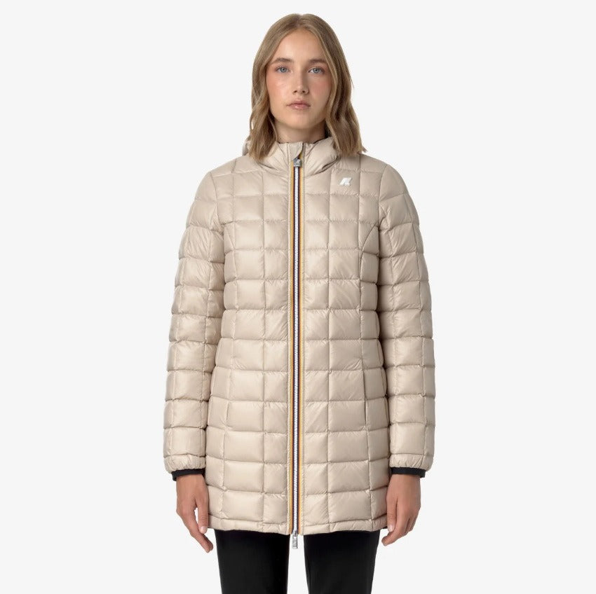 k way denise st thermo double black p beige g giubbino k8134cw au7