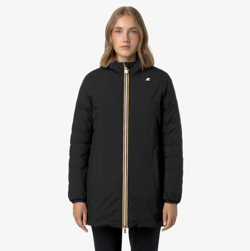 k way denise st thermo double black p beige g giubbino k8134cw au7