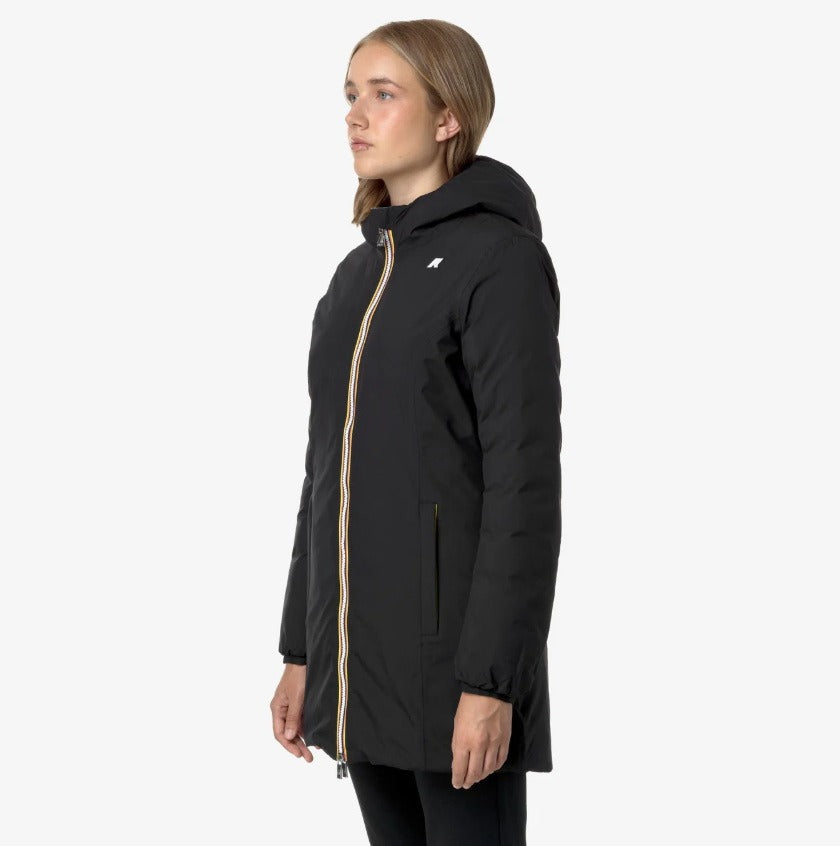 k way denise st thermo double black p beige g giubbino k8134cw au7