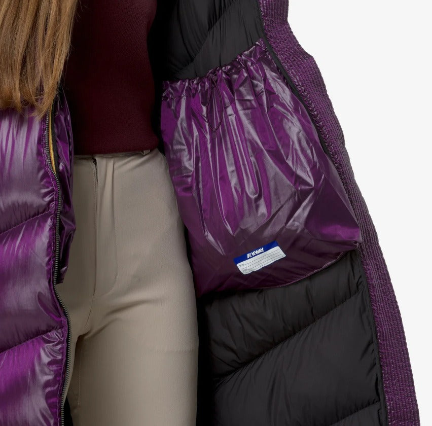k way neivel crystal chintz thermo heavy violet dk purple chintz giubbino k8138ew arh