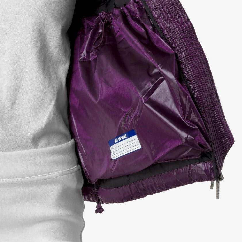 k way ninev crystal chintz thermo heavy violet dk purple chintz giubbino k8136hw arh