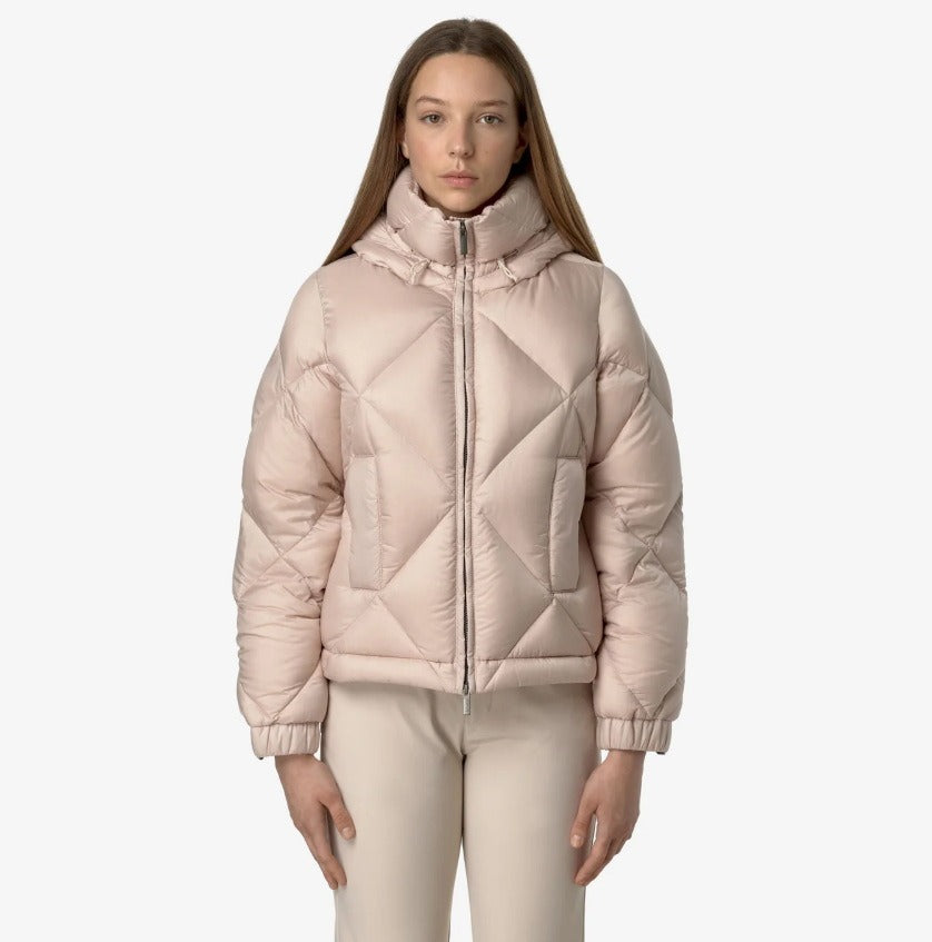 k way ninev super light thermo heavy pink tint giubbino k7132dw ar8