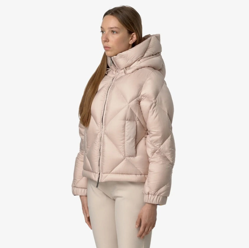 k way ninev super light thermo heavy pink tint giubbino k7132dw ar8