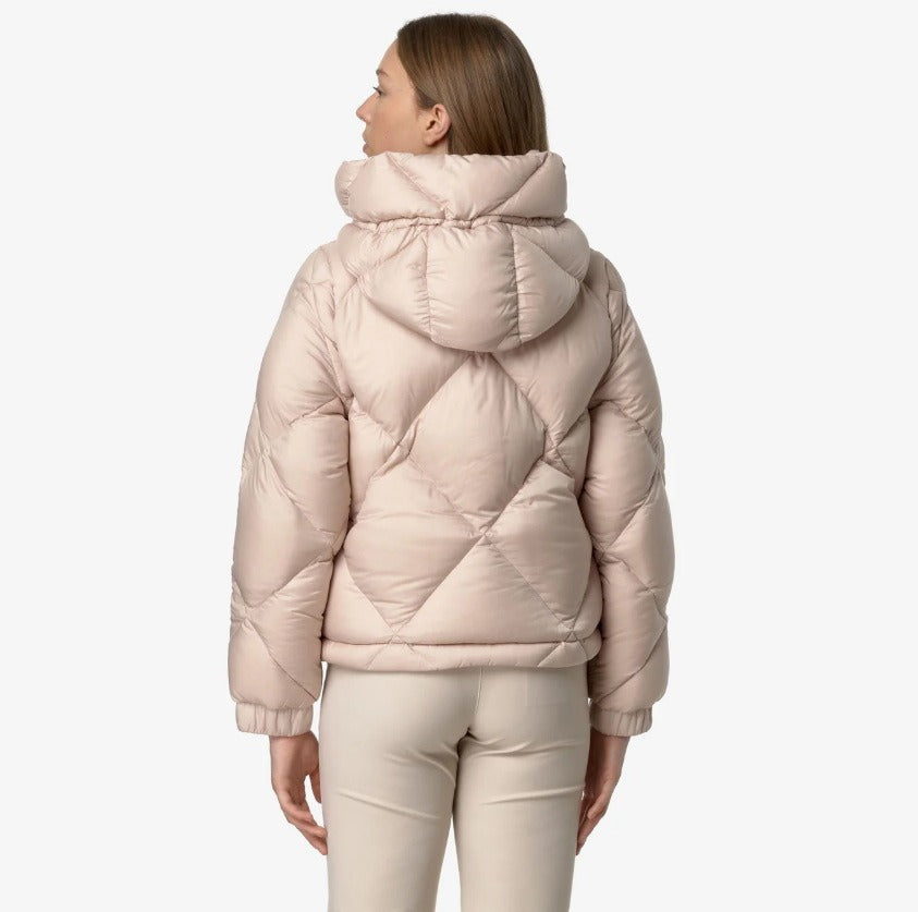 k way ninev super light thermo heavy pink tint giubbino k7132dw ar8