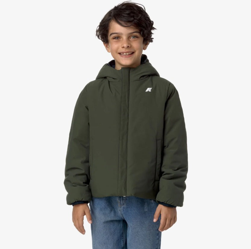 k way p jack st warm double blue d green b giubbino k71337w ag5
