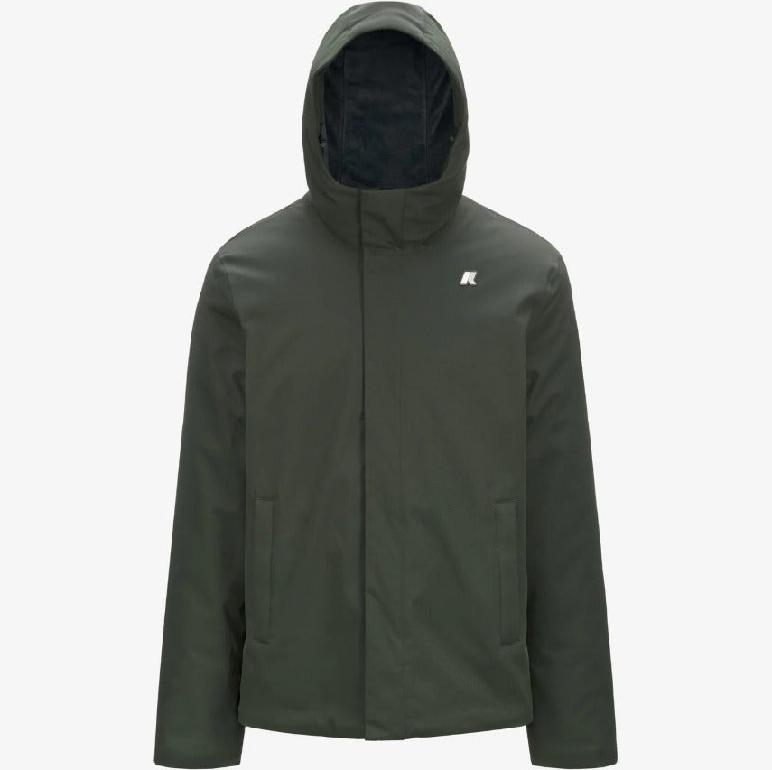 k way jacko twill marmotta green b blue a giubbino k8133dw al7