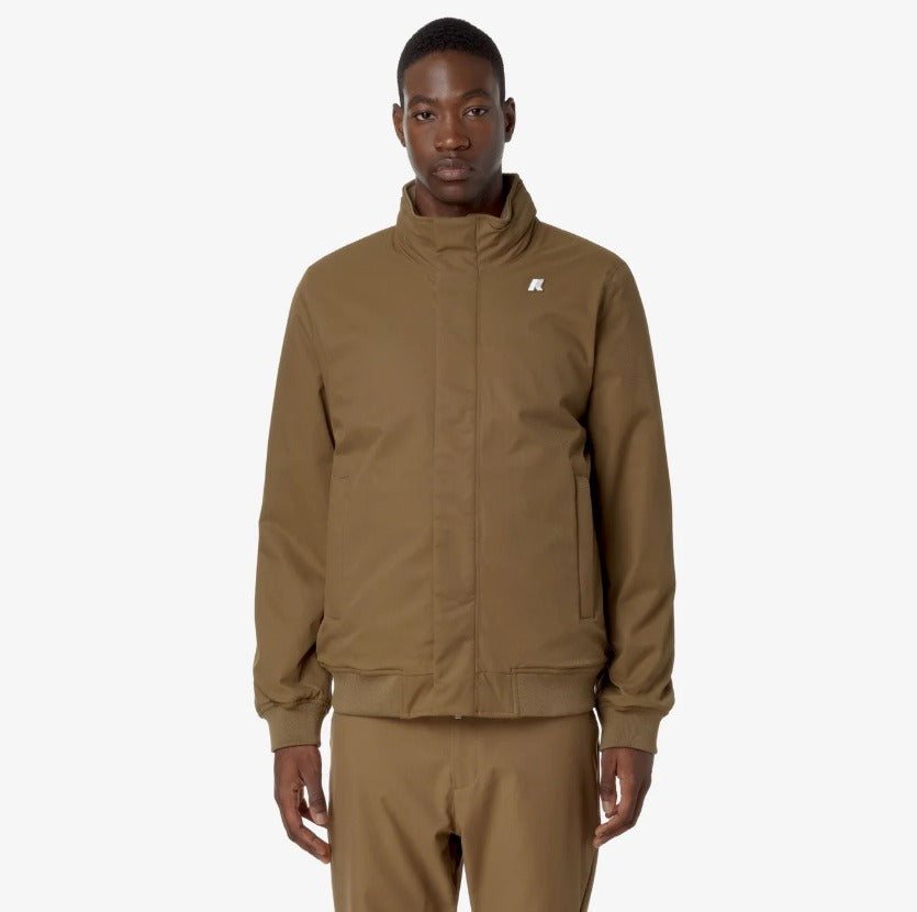 k way amaury twill marmotta brown c beige g giubbino k8133ew as6
