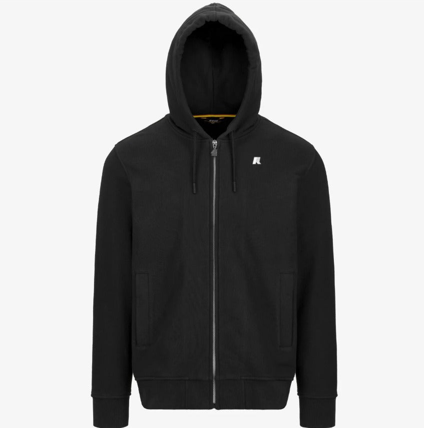 k way anthony heavy fleece black pure felpa k8133iw usy