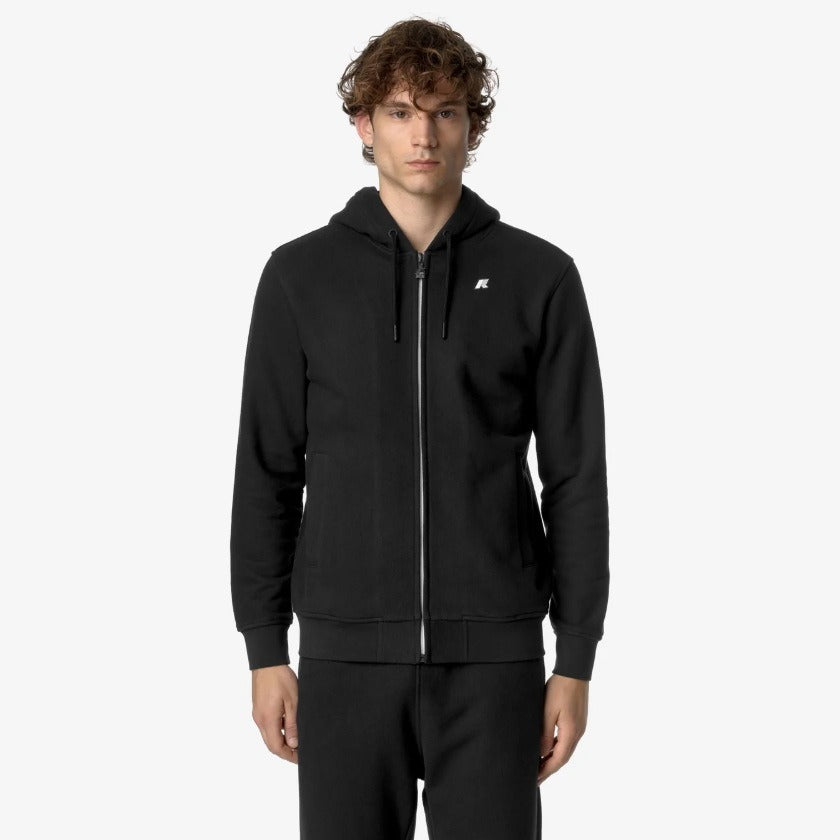 k way anthony heavy fleece black pure felpa k8133iw usy