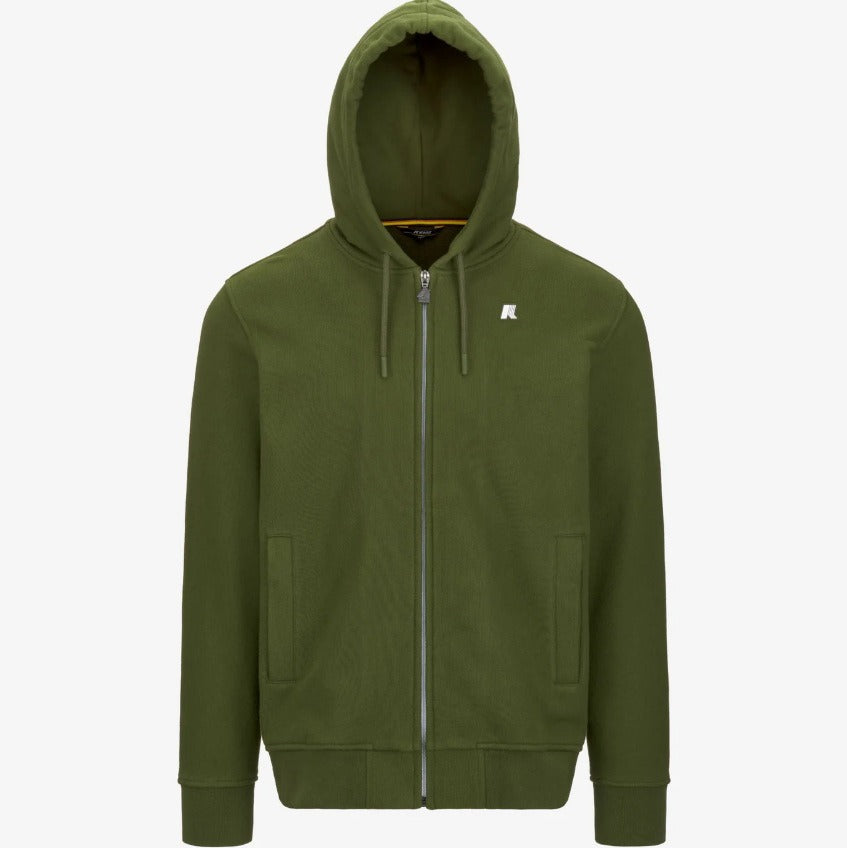k way anthony heavy fleece green cypress felpa k8133iw h11