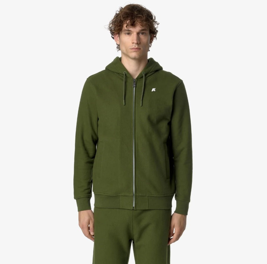 k way anthony heavy fleece green cypress felpa k8133iw h11