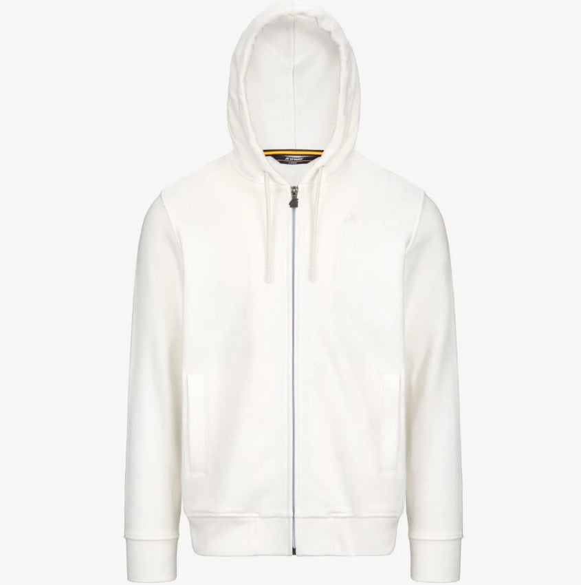 k way anthony heavy fleece white gardeniat felpa k8133iw x42