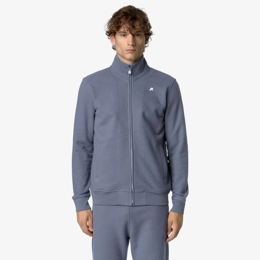 k way finn heavy fleece grey blue avion felpa k8133hw k56