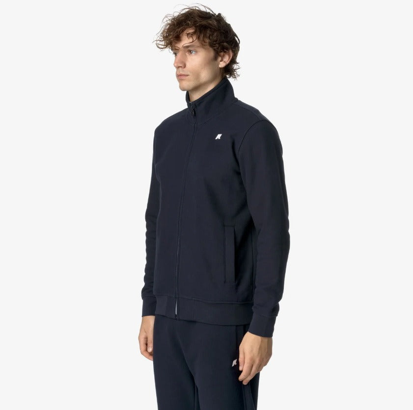 k way finn heavy fleece blue depth felpa k8133hw k89