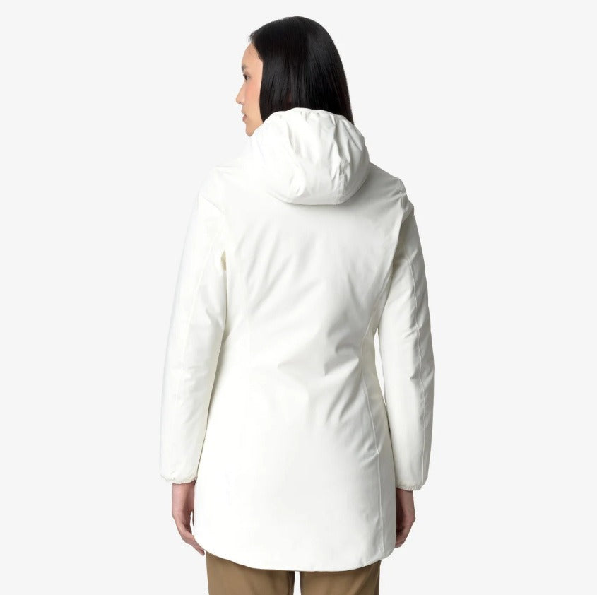 k way denise st warm double white g brown c giubbino k6128uw asi