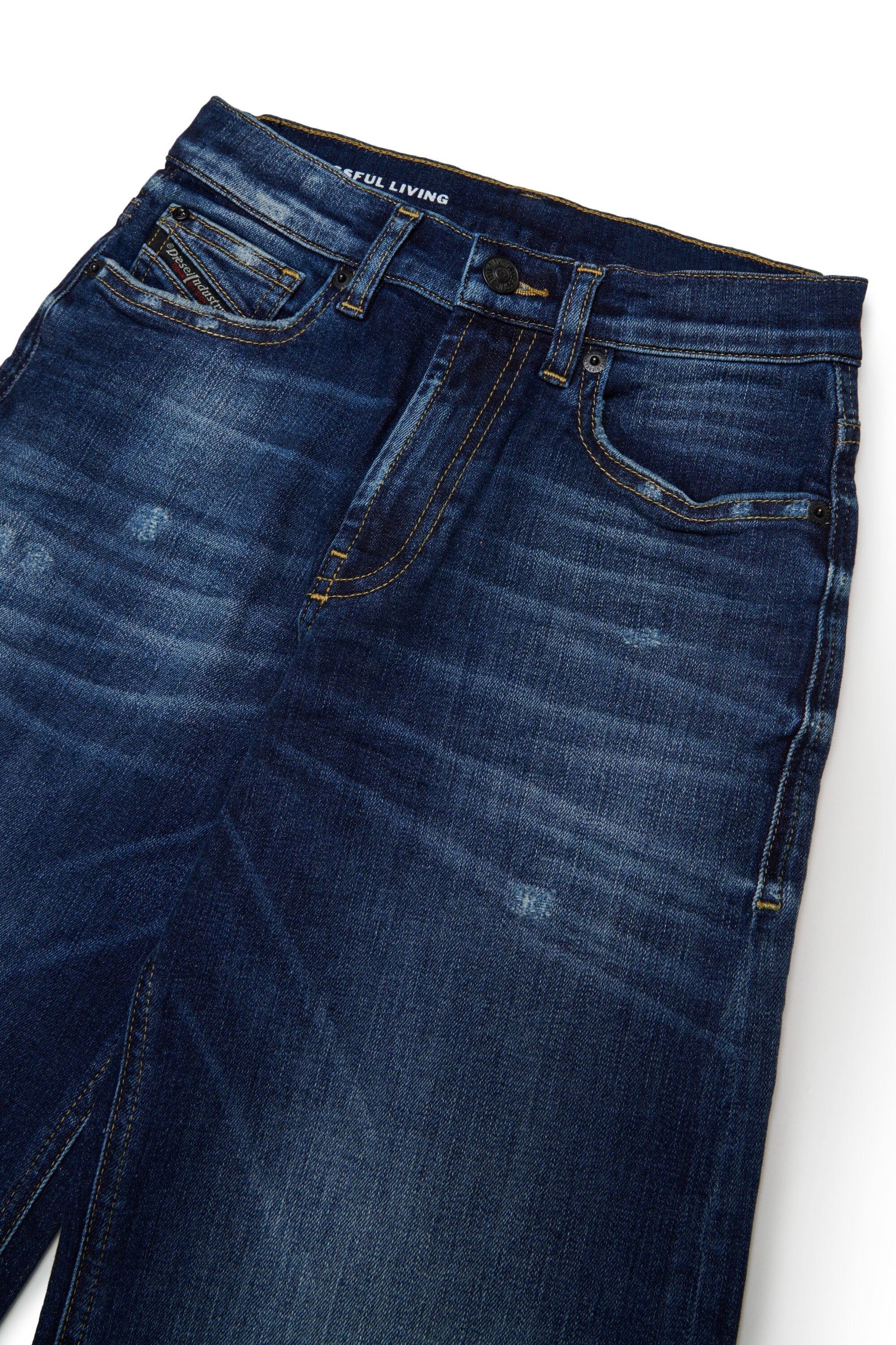 Jeans a gamba larga in lavaggio blu medio - D-Argjx J02322-KXBUL K01 DIESEL 
