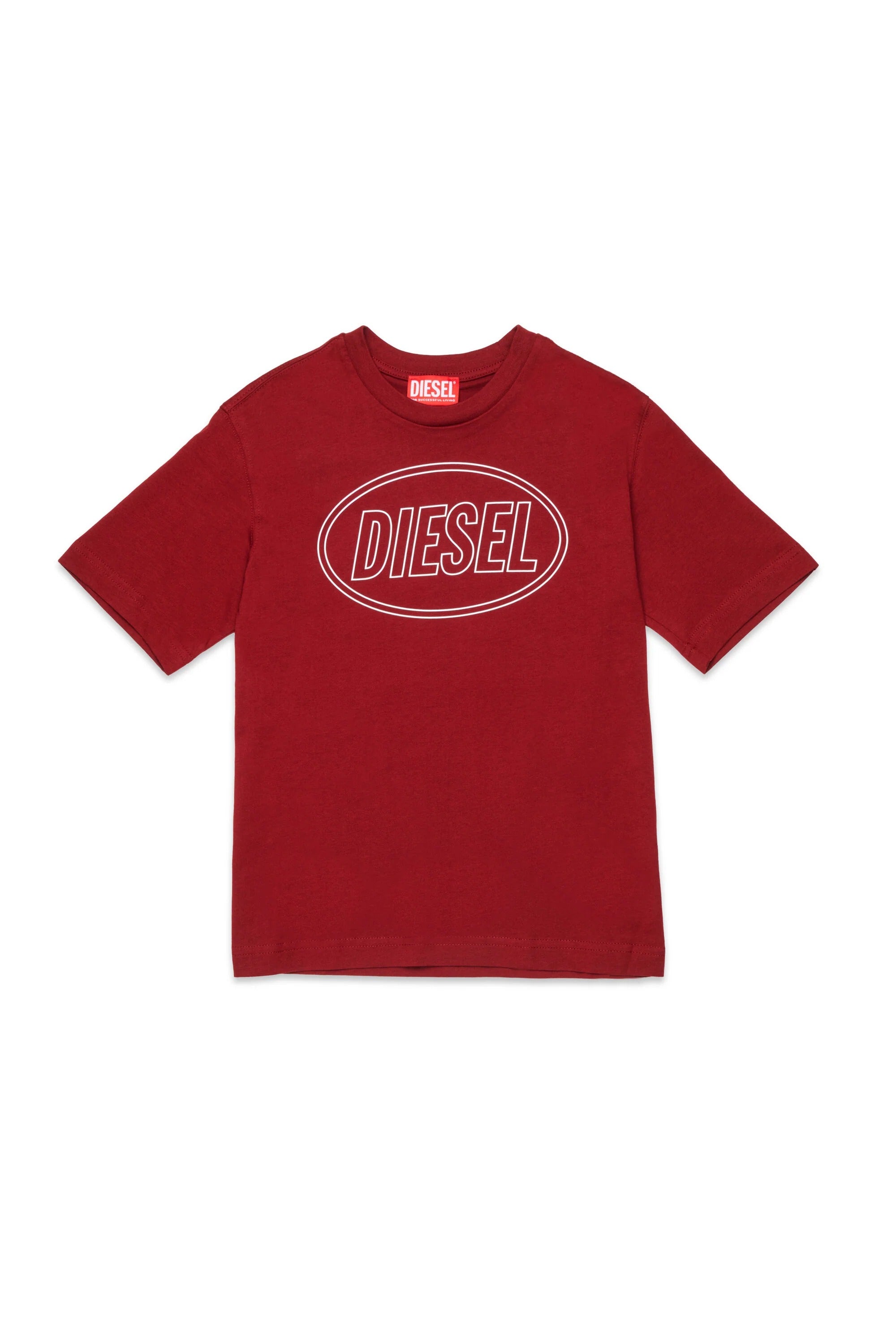 T-shirt con logo bordeaux J02582-0GRAI K440 DIESEL 
