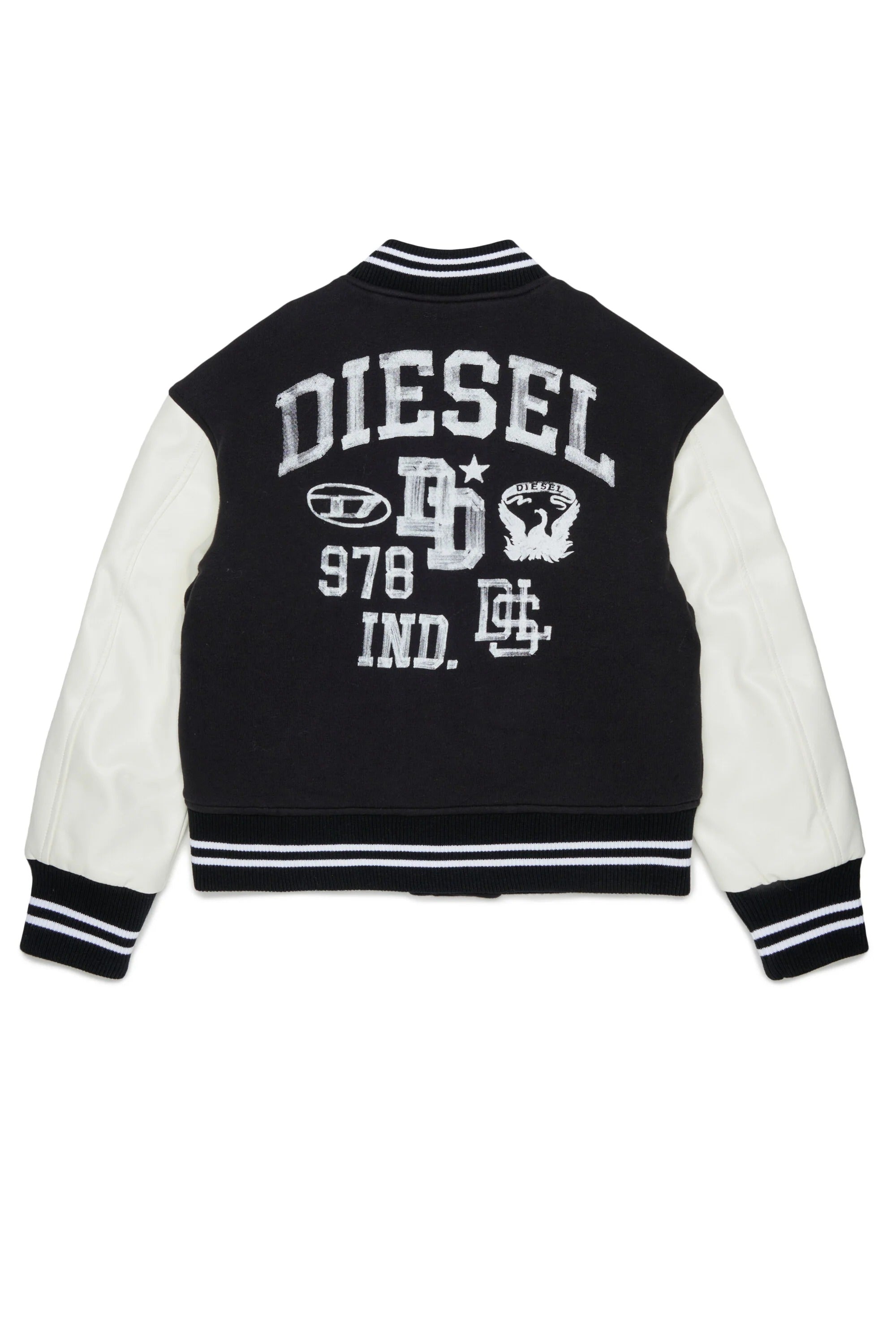 Giacca bomber con logo stampato nero J02997-KXBU8 K900 DIESEL 